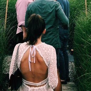 For Love and Lemons Emerie Long Sleeve Lace Dress